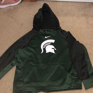 youth nike dri-fit MSU hoodie